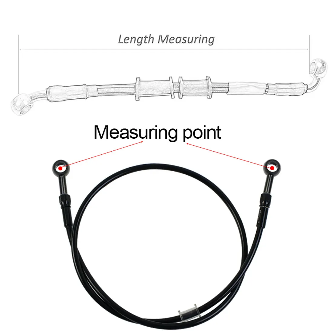 AN3 Braided Brake Hose Motorcy - Brake Line Motorcycle recension och pris