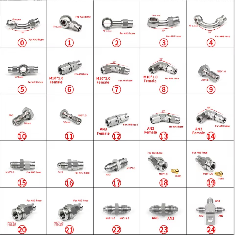 01PC AN3 AN4 Car modified Moto - Brake Line Motorcycle recension och pris